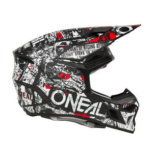 Oneal Adult 3 Series MX Helmet - V25 - Attack Black / White