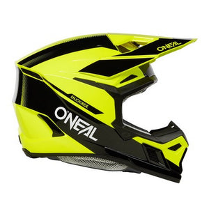 Oneal Adult 3 Series MX Helmet - V25 - Black / Neon Yellow