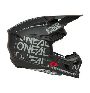 Oneal Adult 3 Series MX Helmet - V25 - Matt Black / Grey