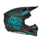 Oneal Adult 3 Series MX Helmet - V25 - Static Black / Teal