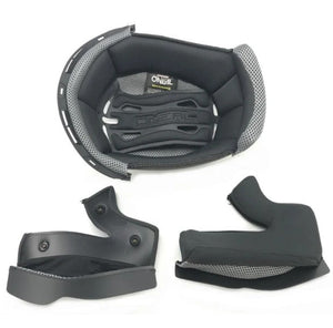 Oneal 3SRS Replacement Helmet Liner and Cheek Pad Kit - Black