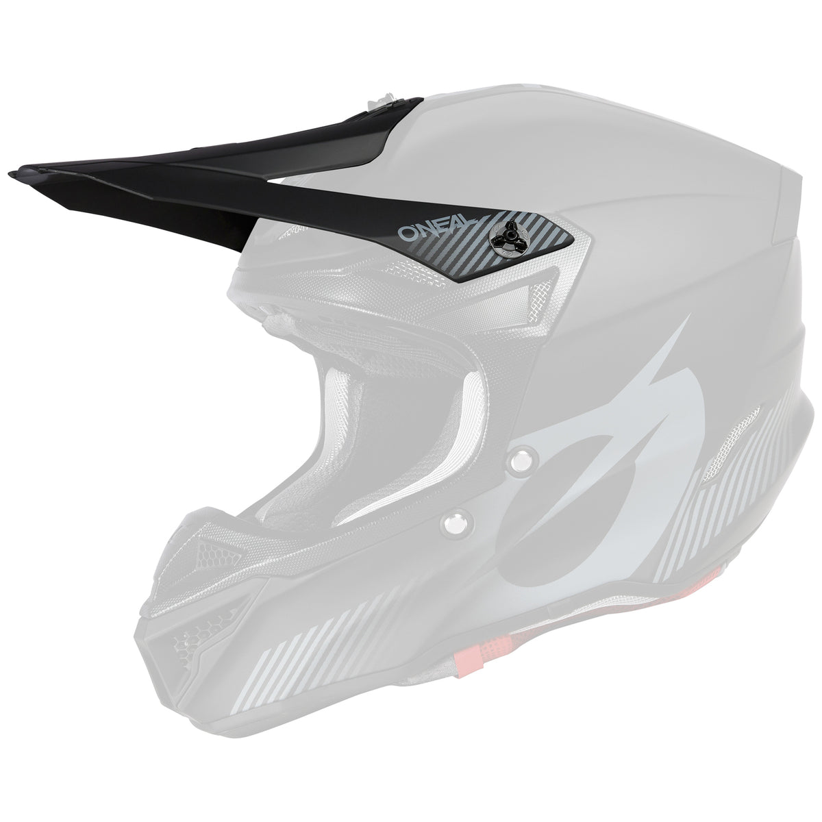 Oneal 5SRS Replacement Adult Helmet Peak - Solid V23 Black