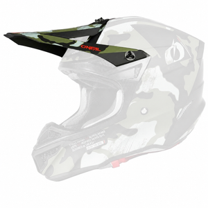 Oneal 5SRS Replacement Adult Helmet Peak - Camo V23 Black / Green
