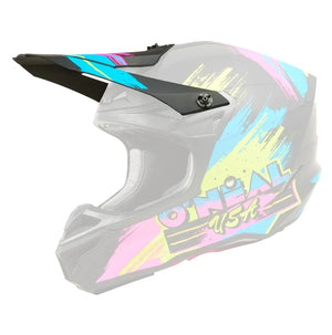 Oneal 5SRS Replacement Adult Helmet Peak - Reseda Black / Neon Yellow