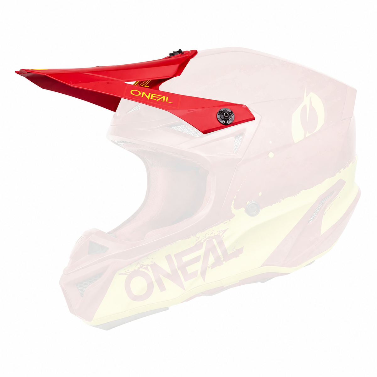 Oneal 5SRS Replacement Adult Helmet Peak - Paint Black / White