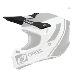 Oneal 10SRS Replacement Helmet Peak - Flow V23 Black / White