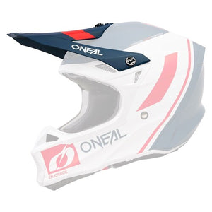 Oneal 10SRS Replacement Helmet Peak - Flow V23 Blue / White / Red