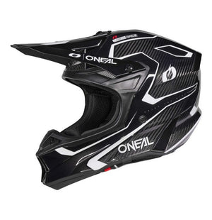 Oneal 10SRS Carbon Adult MX Helmet - Race Black / White