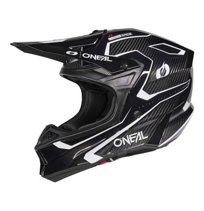 Oneal 10SRS Carbon Adult MX Helmet - Race Black / White