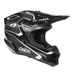 Oneal 10SRS Carbon Adult MX Helmet - Race Black / White