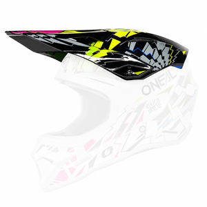 Oneal 1SRS Youth Replacement Helmet Peak - Stixx Black / Multi