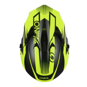 Oneal 1SRS Youth Replacement Helmet Peak - Stream Black / Neon Yellow