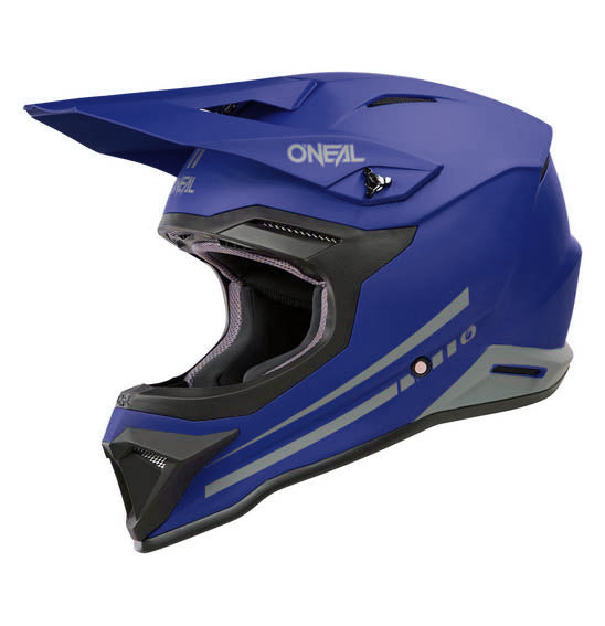 Oneal 1SRS Adult MX Helmet - V25 Solid Matt Blue