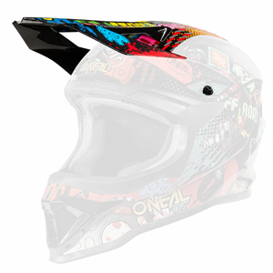 Oneal 1SRS Youth Replacement Helmet Peak - Vibrant Multi