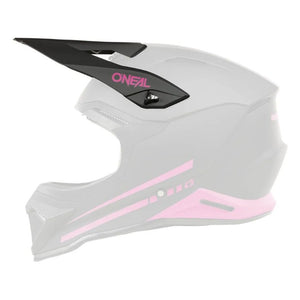 Oneal 1SRS Adult Replacement Helmet Peak - Solid Matt Black Pink