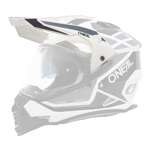 Oneal Sierra Replacement Peak - Gloss White / Black / Grey