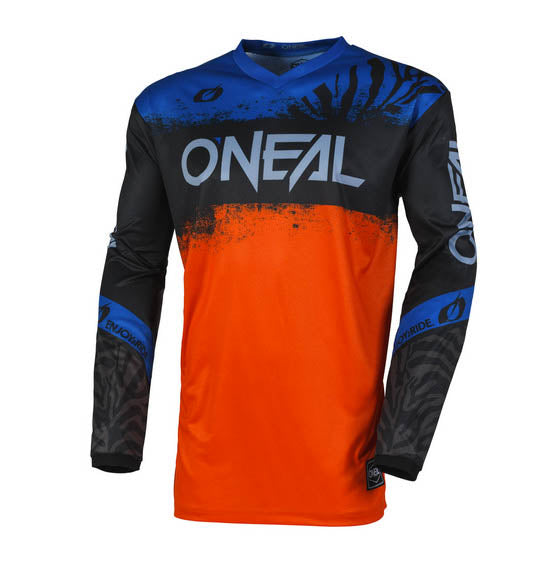 Oneal Element Adult MX Jersey - V.25 Shocker Black / Orange