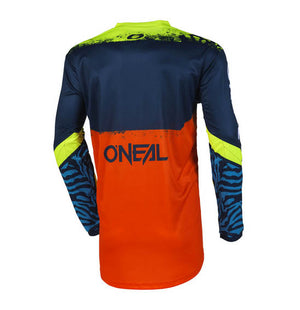 Oneal Element Youth MX Jersey - V.25 Shocker Blue / Orange