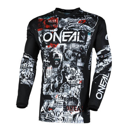 Oneal Element Adult MX Jersey - V.25 Attack Black / White