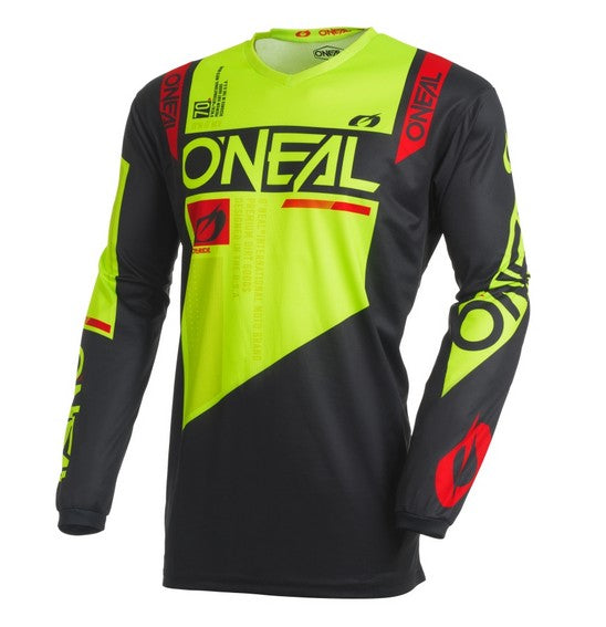 Oneal Element Adult MX Jersey - Factor Black / Neon