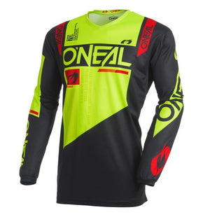 Oneal Element Adult MX Jersey - Factor Black / Neon
