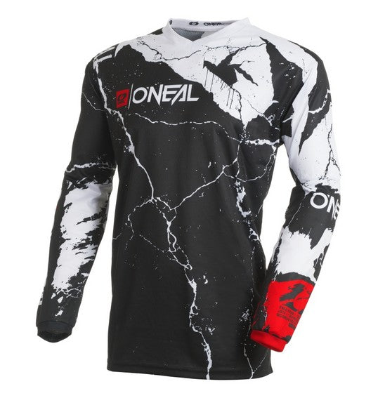 Oneal Element Adult MX Jersey - Acid Black / White