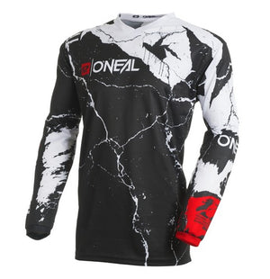Oneal Element Adult MX Jersey - Acid Black / White