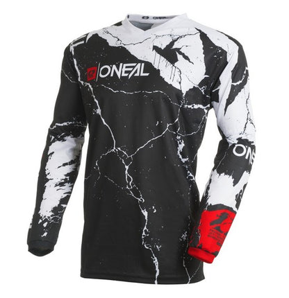 Oneal Element Adult MX Jersey - Acid Black / White