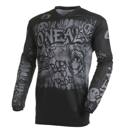 Oneal Element Adult MX Jersey - Rancid Black / Grey