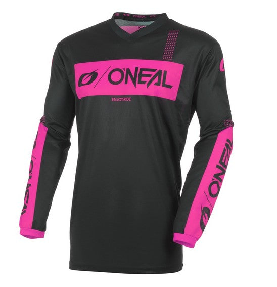 Oneal Element Adult MX Jersey - Racewear Black / Pink