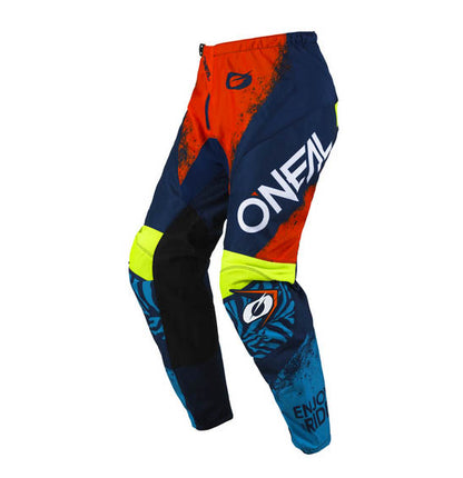 Oneal Element Youth MX Pants - V25 Shocker Blue / Orange