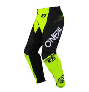 Oneal Element Adult MX Pants - V25 Racewear Black / Neon Yellow