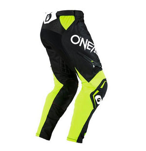 Oneal Element Adult MX Pants - V25 Racewear Black / Neon Yellow