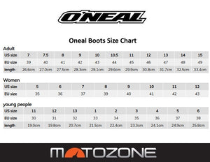 Oneal Rider Youth MX Boots - Black / Neon Yellow