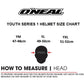 Oneal 1SRS Youth MX Helmet - V24 Stream Matt Black / Neon Yellow