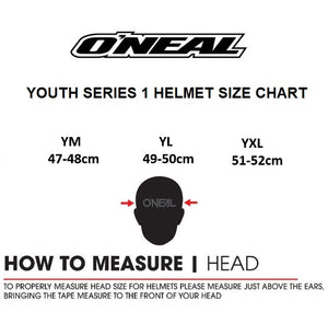 Oneal 1SRS Youth MX Helmet - V24 Stream Black / Red