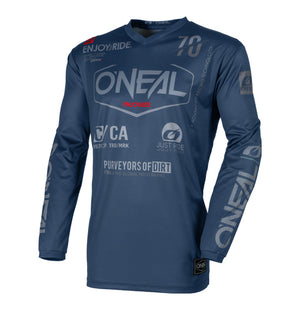 Oneal Element Adult MX Jersey - Brand Navy Blue Grey