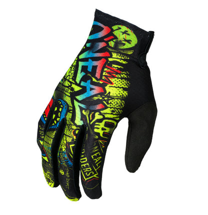 Oneal Matrix Youth MX Gloves - Rancid Black / Neon