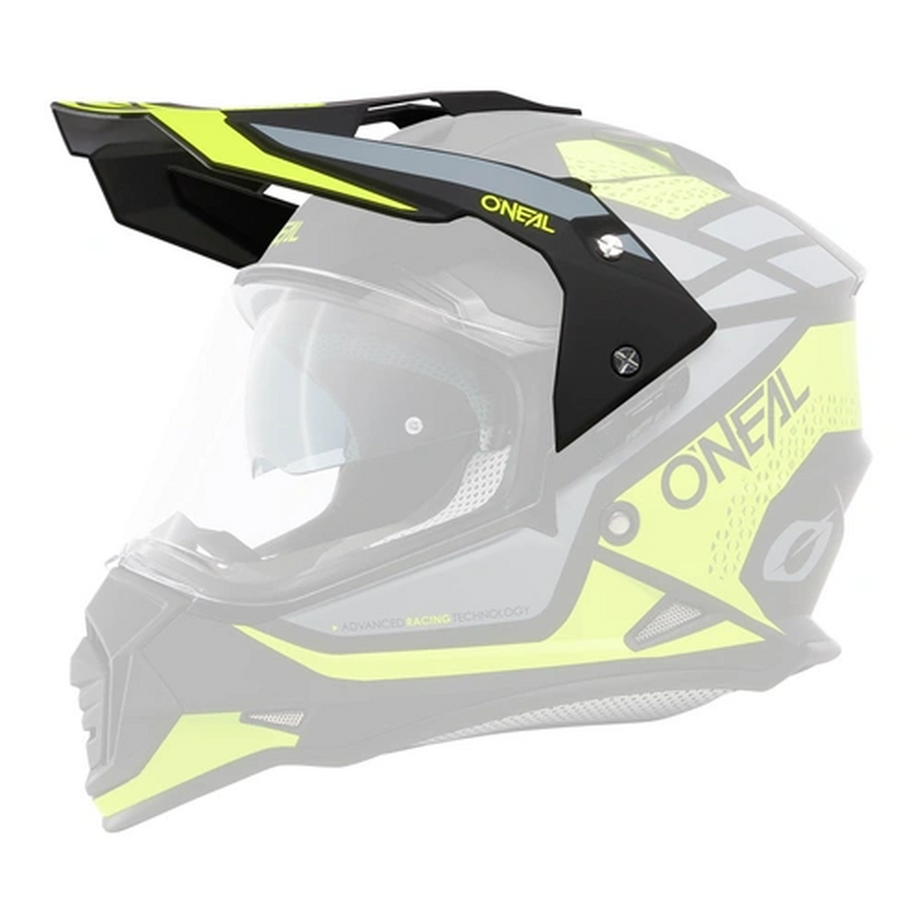 Oneal Sierra Replacement Peak - Gloss Neon Yellow / Black / Grey