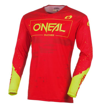 Oneal Mayhem Adult MX Jersey - Paint Red / Neon
