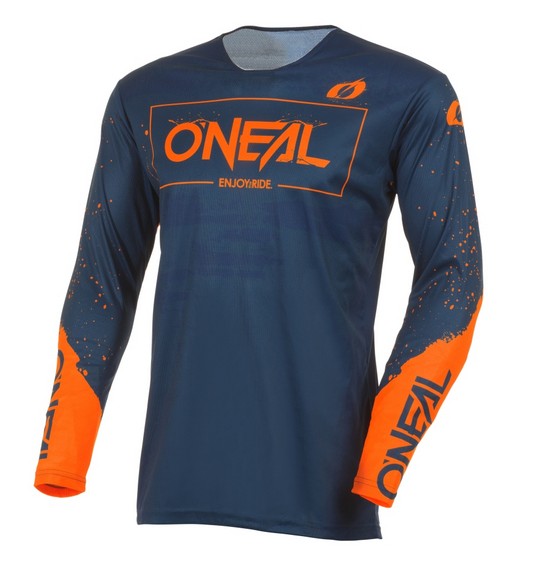 Oneal Mayhem Adult MX Jersey - Paint Navy / Orange