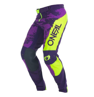 Oneal Mayhem Adult MX Pants - Paint Purple / Neon