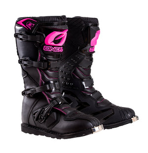 Oneal Rider Adult Ladies MX Boots - Black / Pink