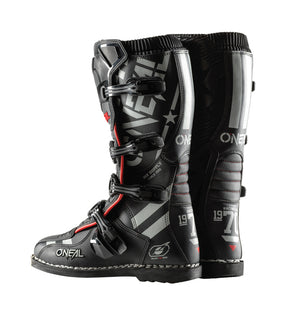 Oneal Element Adult MX Boots - Squadron Black Grey