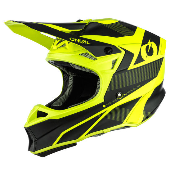 Oneal 10SRS Adult MX Helmet - V21 Compact Black / Neon Yellow