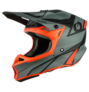 Oneal 10SRS Adult MX Helmet - V21 Compact Grey / Red