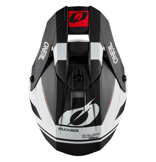 Oneal 10SRS Adult MX Helmet - Flow Black/White