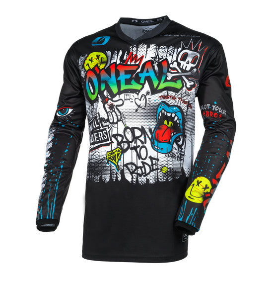 Oneal Element Youth MX Jersey - V24 Rancid Black/Multi