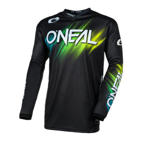 Oneal Element Adult MX Jersey - V24 Voltage Black/Green