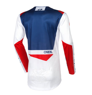 Oneal V24 Hardwear Air Adult MX Jersey - Slam White Blue Red